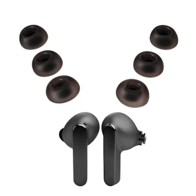 Afbeelding van kwmobile 6x cover voor in ear oortjes geschikt JBL Live Pro 2 TWS Vervangende oordopjes poederroze