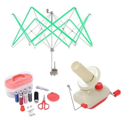 Afbeelding van Garen Ball Winder Paraplu Swift en Naaien Kit, voor Wol, Handbediende Wol Fiber String Winding Breien Needlecraft Tool 990220