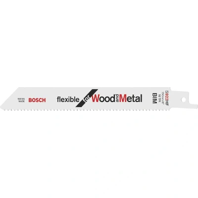 Afbeelding van Bosch Accessories 2608656039 Reciprozaagblad S 922 HF, Flexible for Wood and Metal, verpakking van 2 stuks Zaagbladlengte 150 mm stuk(s)