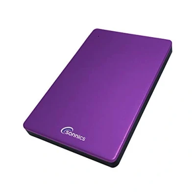Afbeelding van Sonnics 1TB USB 3.1 Type C Externe Draagbaar Harde Schijf voor Vensters PC, Mac, Smart TV, XBOX ONE/Series X &amp; PS4 /PS5, Paars