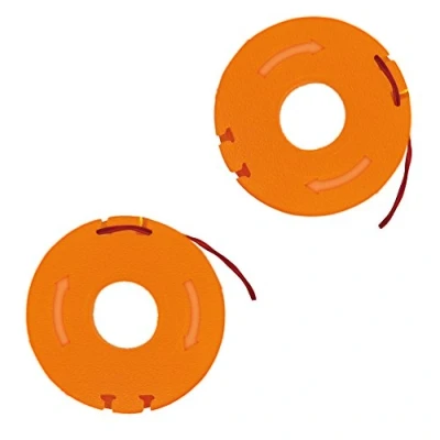 Afbeelding van WORX WA0004.1 grastrimmer draad voor alle 20V / duurzame reservedraad spoelen verbeterde snijsnelheid Ø 1,65 mm, 3m lengte set van 2