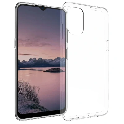 Afbeelding van Nokia G21 Hoesje Siliconen en TPU (zacht) Accezz Softcase/Backcover Transparant Telefoonhoesje