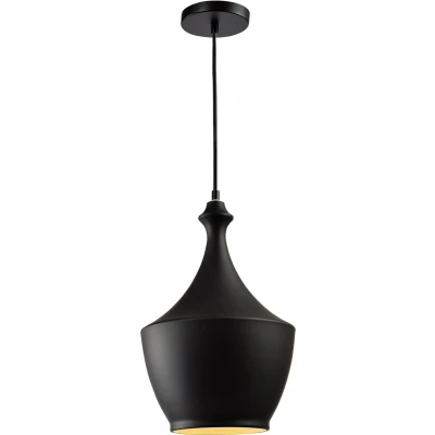 Afbeelding van QUVIO Hanglamp rond zwart QUV5107L BLACK
