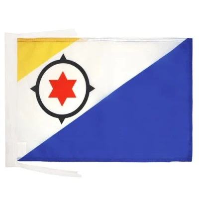 Afbeelding van Bonaire Vlag 45x30 cm koorden SMALL vlaggen 30 x 45 Banner 18x12 in hoge kwaliteit AZ FLAG