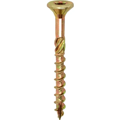 Afbeelding van Spaanplaatschroeven Geel Verzinkt 5 x 70 mm Torx 25 met snijpunt Doos 200 Stuks