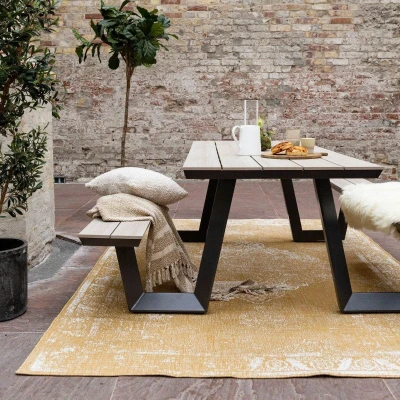 Afbeelding van Buitenkleed sage Geel/Okergeel dubbelzijdig EVA Interior Polypropyleen 240 x 340 (XL)
