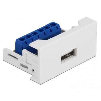 Afbeelding van Delock Easy 45 Module USB 2.0 Type A aansluiting naar aansluitblok 22