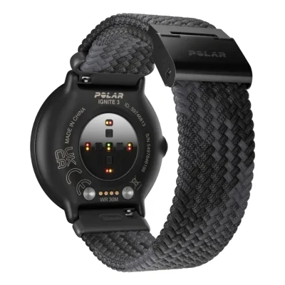 Afbeelding van Polar Ignite 3 Fitness &amp; wellness smartwatch met GPS, gevlochten horlogeband zwart, slaapanalyse, AMOLED display, 24/7 activity tracker, hartslagmeting, gepers. workouts, realtime spraakbegeleiding