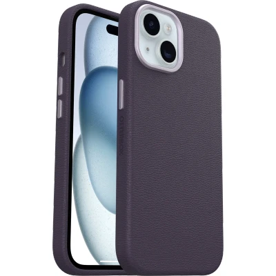 Afbeelding van OtterBox Symmetry cactus leren hoesje geschikt voor de Apple iPhone 15 Pro Max (paars)