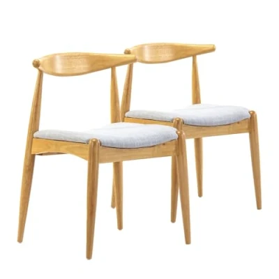 Afbeelding van VS Venta stock Set van 2 stoelen Corzo kleur eiken, massief hout, 52,5 cm (L) 50 (D) 74,5 (H)