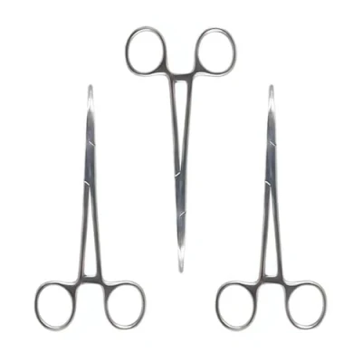 Afbeelding van QFEHTHSK 3 stuks roestvrij stalen piercing tangen, hulpgereedschap, kogelverwijderingsgereedschap, metalen vistang, outdoor mini gereedschap tang, klemverwijderingsgereedschap