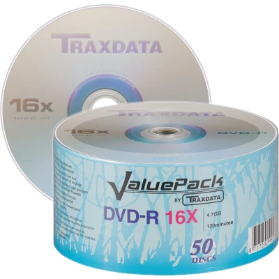Afbeelding van Traxdata Valuepack DVD R 4,7GB 16x Spindle