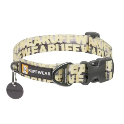 Afbeelding van Ruffwear Front Range Kleine Hondenhalsband, Huisdierhalsband met aluminium V ring hondenriem bevestiging, comfortabel en sterk, zijgesp singels voor het uitlaten van de hond, maat S (28 36 cm),