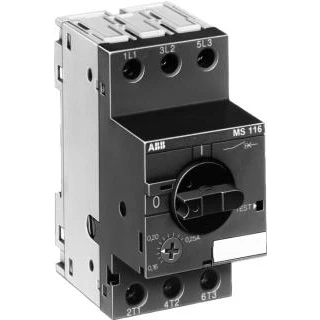 Afbeelding van Abb mbs draaiknop 0 25 4a thermischmagnetisch 3p 50ka schroefklem ip20 1sam250000r1003
