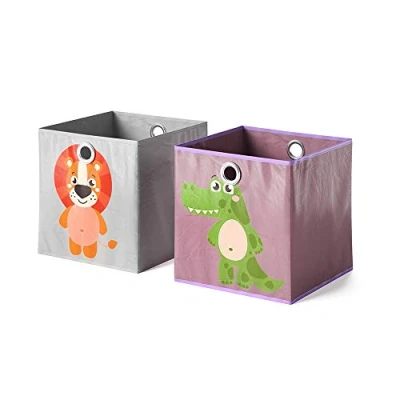 Afbeelding van Vicco Opvouwbare box, 30 x cm Set van 2, Grijs/paars