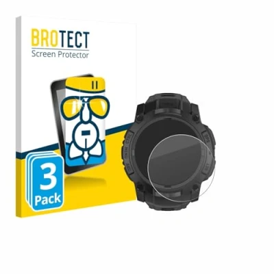 Afbeelding van BROTECT Screenprotector voor Garmin Instinct 3 Tactical AMOLED Edition (50 mm) Folie Beschermfolie Beschermglas transparant (3 Stuks)