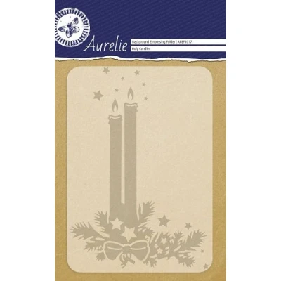 Afbeelding van Aurelie Holy Candles Background Embossing Folder AUEF1017