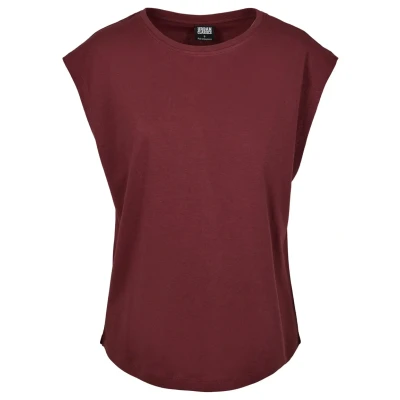 Afbeelding van Urban Classics Ladies Basic Shaped TEE Tshirt basic, Dames, Maat: 4XL, Cherry
