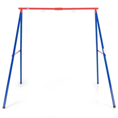 Afbeelding van COSTWAY schommelframe tot 250 kg belastbaar, voor nestschommel, kinderschommel, tuin, 194 x 184 180 cm