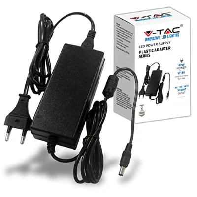 Afbeelding van V TAC Voeding 12 42 W 3,5 A met Jack 2.1 voor camera&#039;s, ledstrips, modem, plug &amp; play stekker displays, elektronische apparaten, ingang AC 100 240