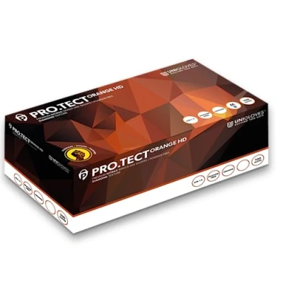 Afbeelding van Protect Orange Nitrilhandschuh Gr. S 100 Handschuhe