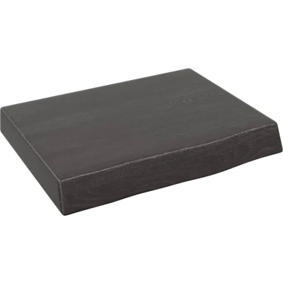 Afbeelding van vidaXL Wastafelblad 40x30x(2 6) cm behandeld massief hout donkerbruin