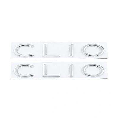 Afbeelding van Clio Embleem Auto Sticker Achterklep Badge Decoratie Logo (Zilver)