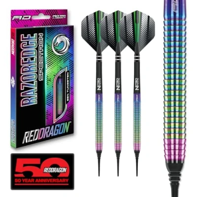 Afbeelding van RED DRAGON Razor Edge Spectron: Softip Tungsten Steel Dartpijlen Professioneel 18 gram vat, 20 totaal gewicht