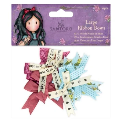 Afbeelding van Large Ribbon Bows (12pcs) Santoro