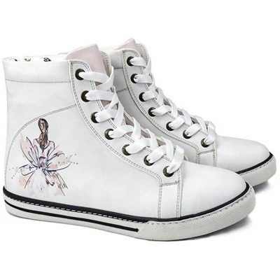 Afbeelding van GOBY Ballet Charm Sneakers Handgemaakt Vegan Elegante Ballerina Design Maat 38