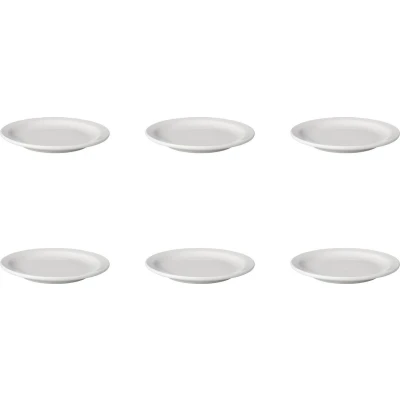 Afbeelding van Mammoet gebak bord plat smalle rand 16cm set a 6 stuks