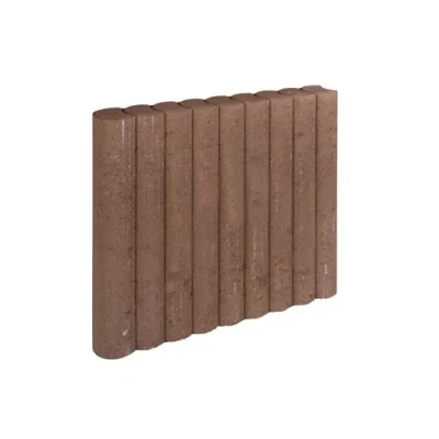 Afbeelding van 3 stuks! Rondo palissade bruin 8x50x50 cm Gardenlux