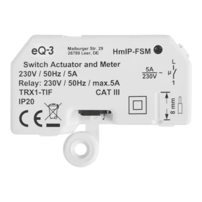 Afbeelding van Homematic IP HmIP FSM Schakelactor Draadloos Met meetfunctie
