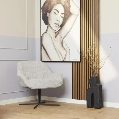 Afbeelding van Fauteuil Mila Lichtgrijs