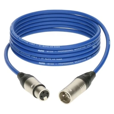 Afbeelding van Klotz M1K2FM0500 Microfoonkabel blauw 5 m