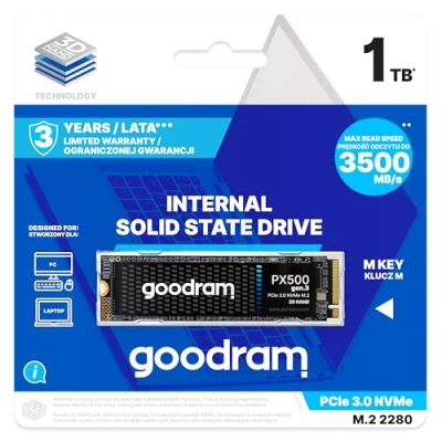 Afbeelding van Goodram PX500 1 TB M.2 PCI Express 3.0 NVMe 3D NAND