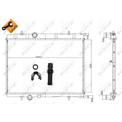 Afbeelding van NRF Radiateur 58308
