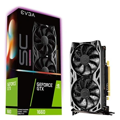Afbeelding van EVGA GeForce GTX 1660 SC Ultra Gaming, 6 GB GDDR5, Dual Fan, Metal Backplaat, 06G P4 1067 KR