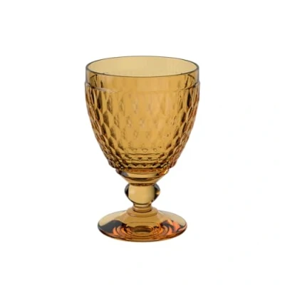 Afbeelding van Villeroy &amp; Boch Boston Safron waterglas, 250 ml, kristalglas voor frisdranken, vaatwasmachinebestendig, geel
