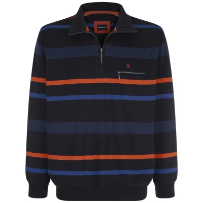 Afbeelding van Babista Lucimonte Sweater, Heren, Maat: Medium, Dunkelblau gestreift