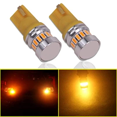 Afbeelding van Eseastar T10 W5W 501 LED lampen 12V 24V 194 168 161 12961 239 175 met projector voor auto zijlichten backup interieur koepel nummerplaat licht en meer, Amber