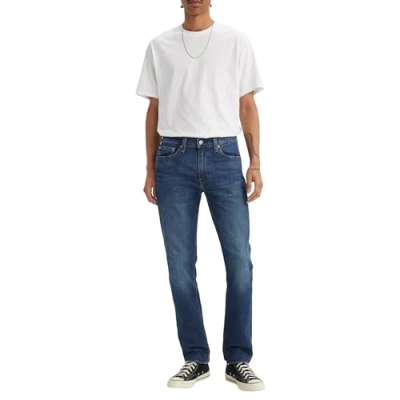 Afbeelding van Levi&#039;s heren 511 slim fit jeans in lyocellblend met donkere wassing de kleur Indigo, maat: W32/L30