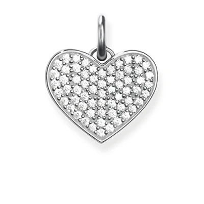 Afbeelding van Thomas SABO Hanger silvercoloured/white, Dames, Maat: One Size, Silver coloured/white