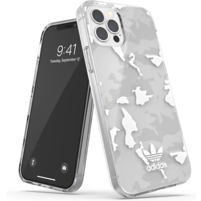 Afbeelding van adidas Snap Case Camo AOP TPU legerprint hoesje voor iPhone 12 en Pro transparant