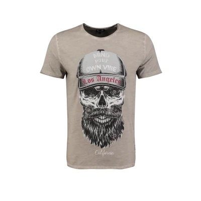 Afbeelding van KEYLARGO Heren T shirt MT KLBEARD Round, Zilver (1107), L