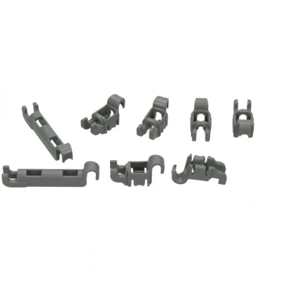Afbeelding van Bosch Siemens 00611472 clip vaatwasser set klemmen midden van bordenrek
