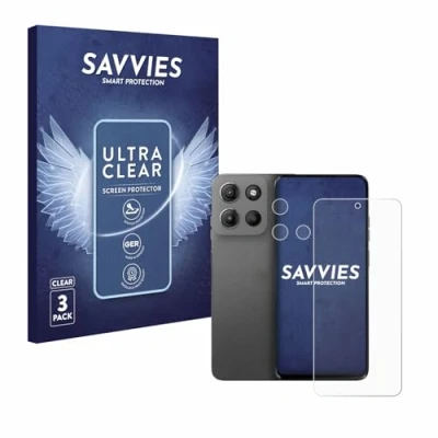 Afbeelding van Savvies Screenprotector voor Motorola Moto G15 (Voor+Camera) Folie Beschermfolie transparant (6 Stuks)