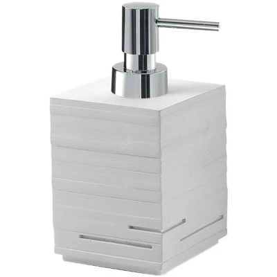 Afbeelding van Zeepdispenser Sapho Quadrotto Vrijstaand 430 ML Polyresin Wit