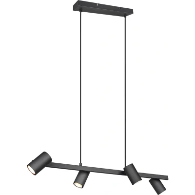 Afbeelding van Trio Marley Hanglamp Mat Zwart 4x GU10