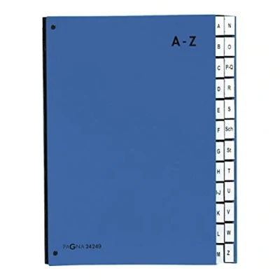 Afbeelding van Pagna Pultormap Color (schoolmap, 24 vakken, A Z) blauw